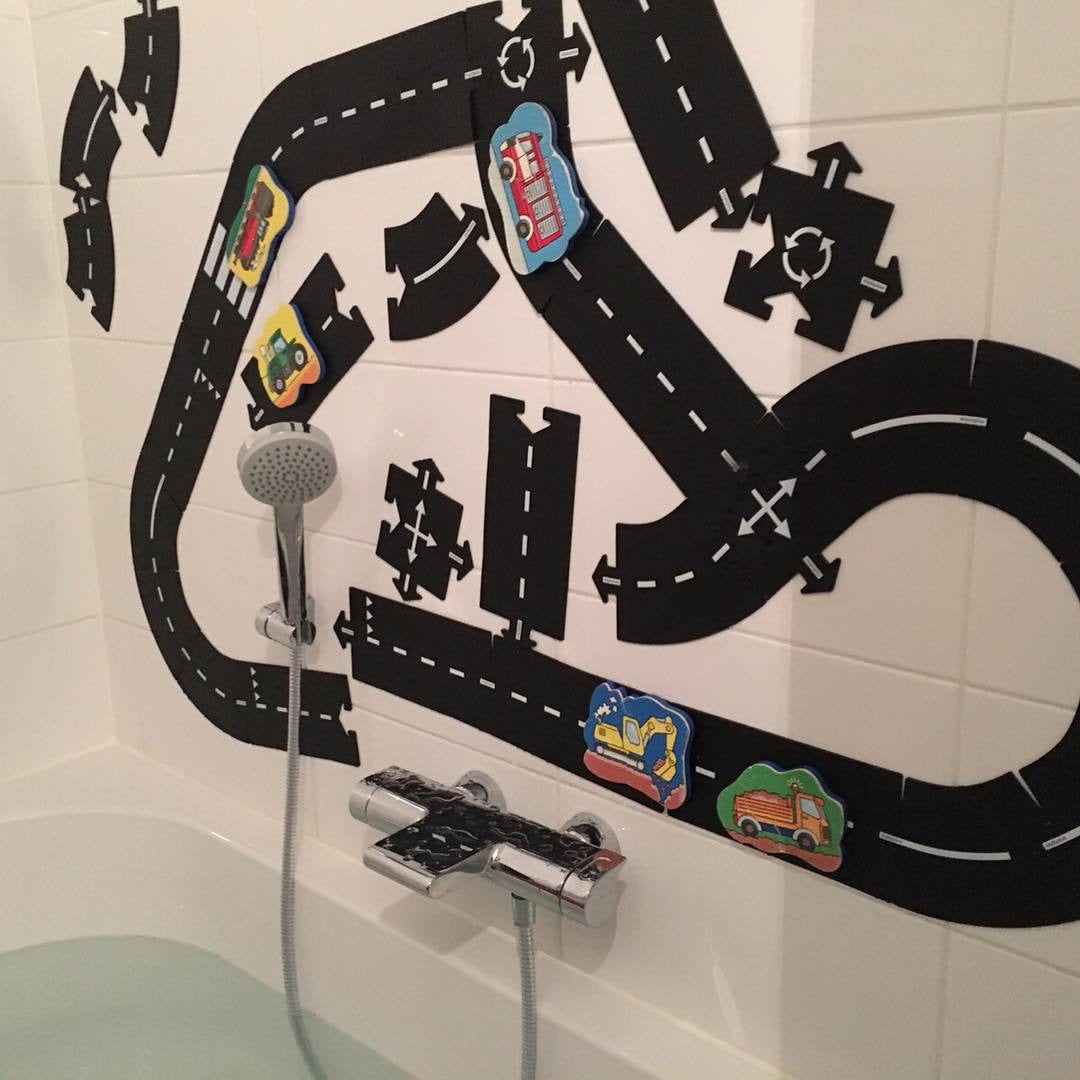 rubber roads play set