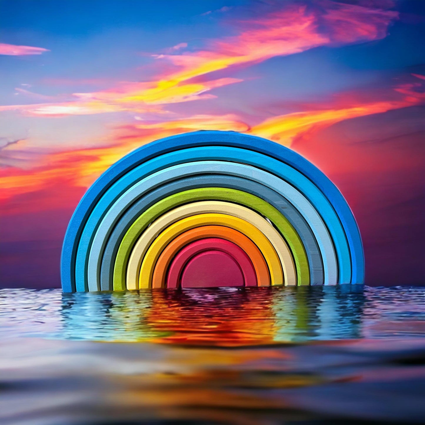 10-piece stained gwawr rainbow — sunrise color (limited edition)