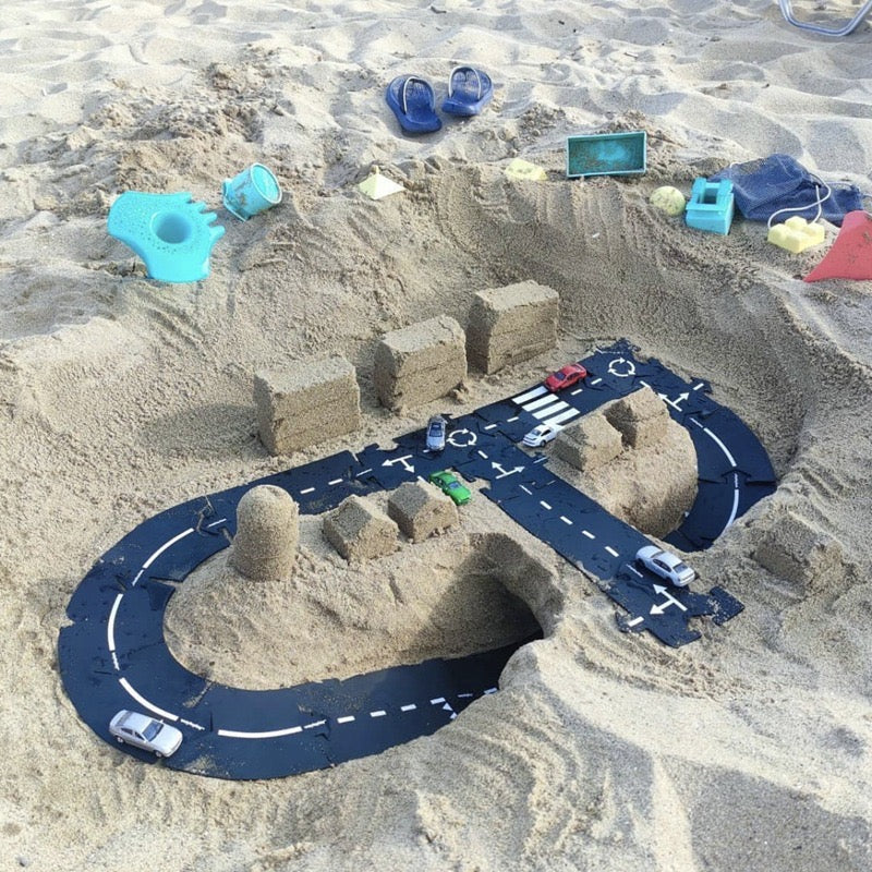 rubber roads play set