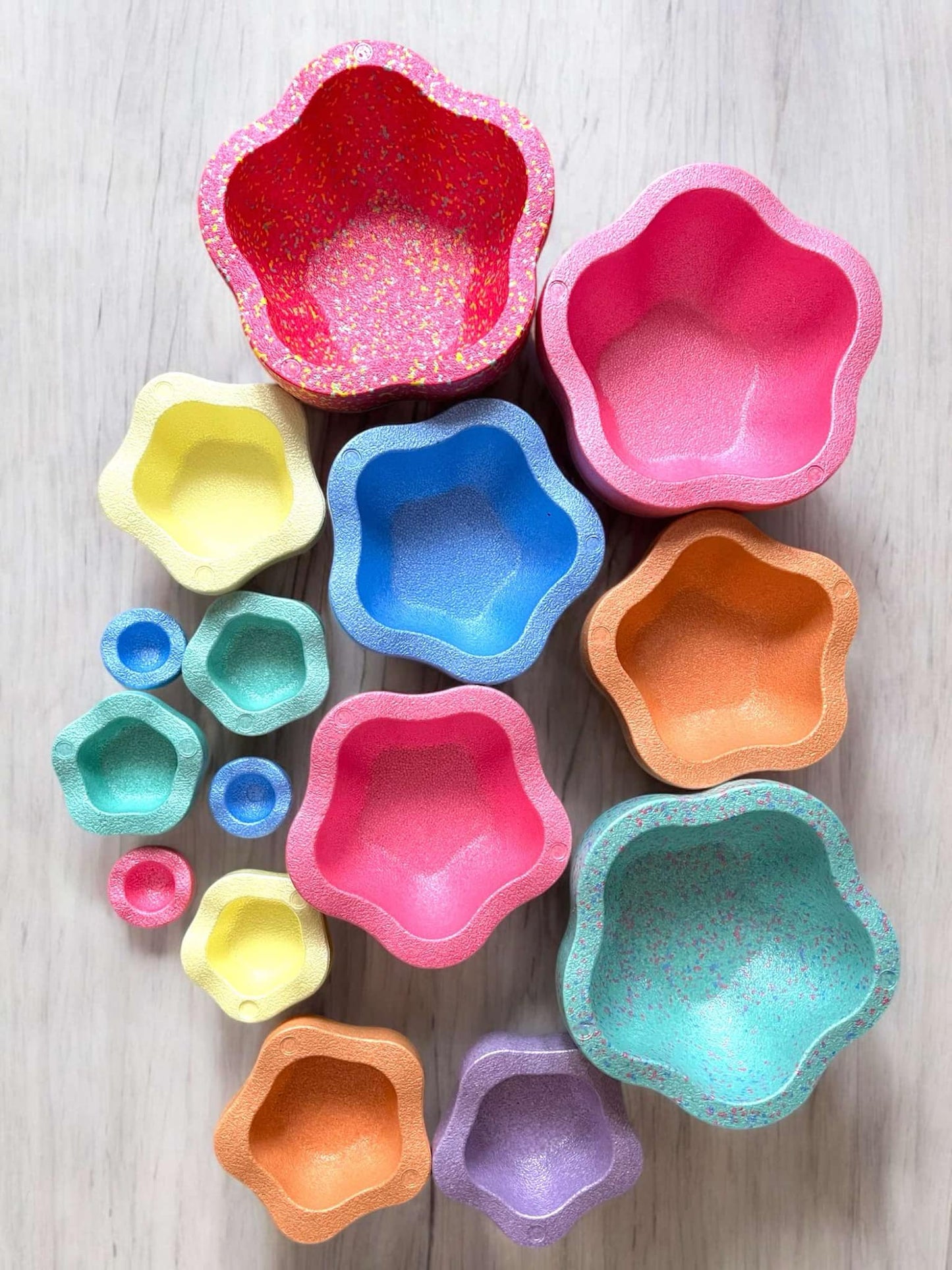 5 pcs nesting inside star stones set