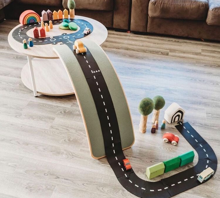 rubber roads play set