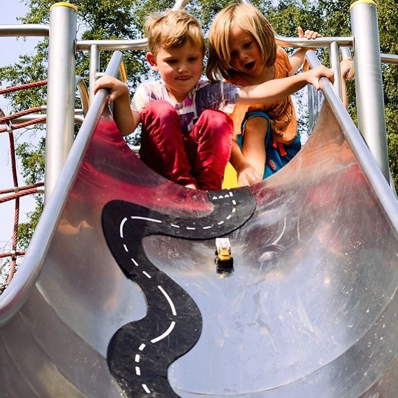 rubber roads play set
