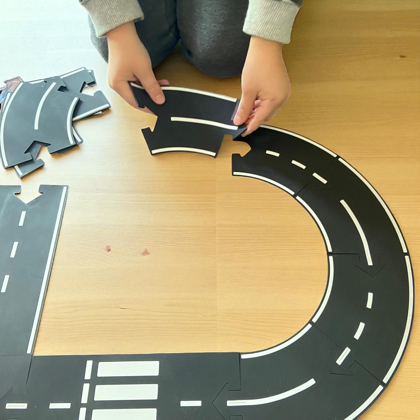 rubber roads play set