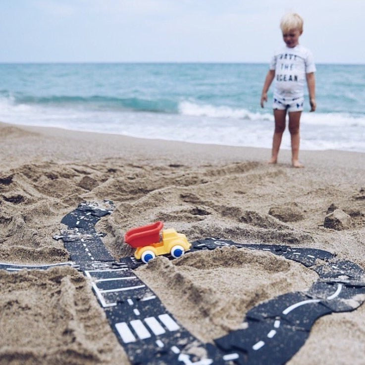 rubber roads play set