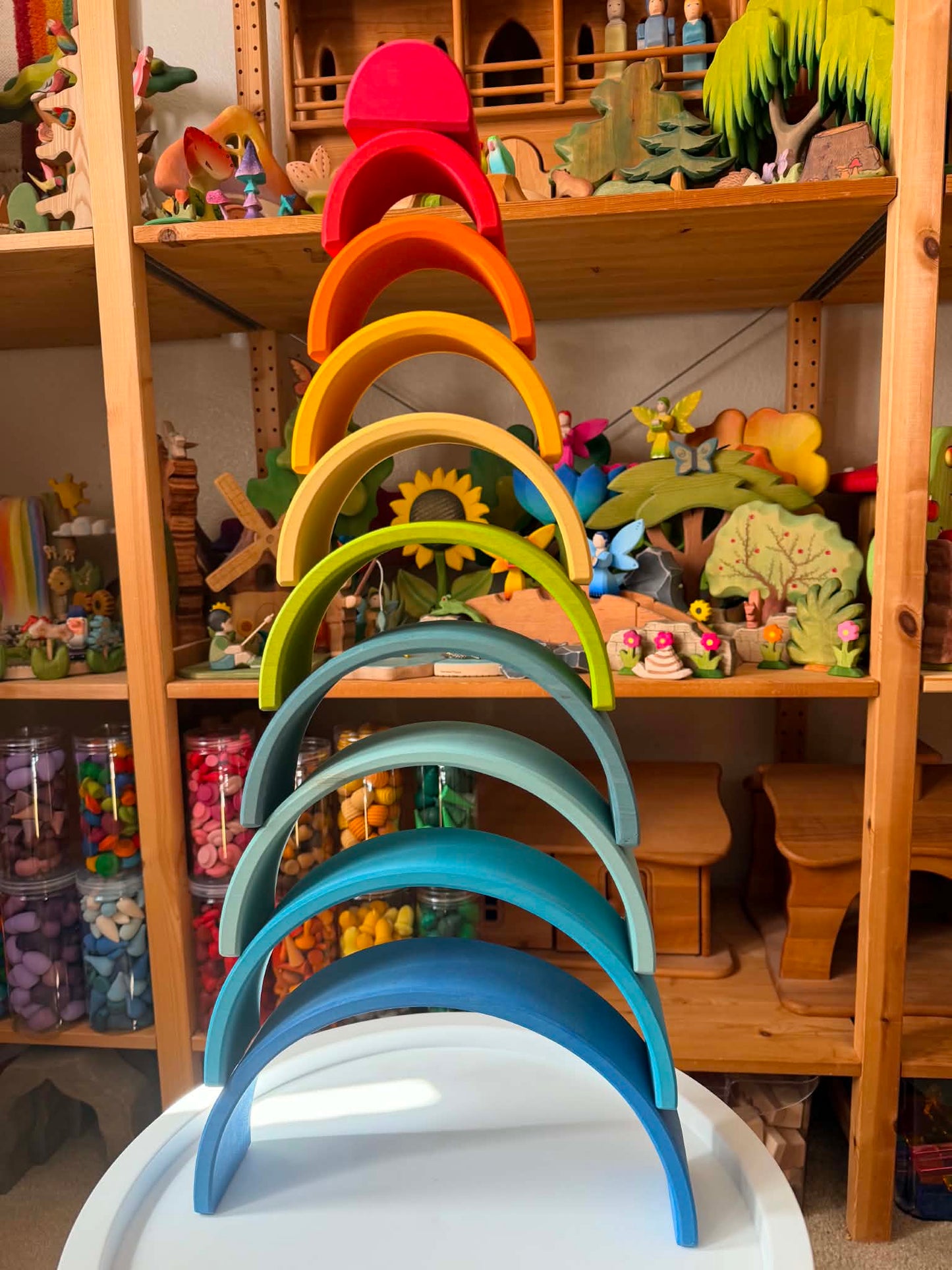 **pre-order (ships in 2-3 weeks)**10-piece stained sunrise rainbow — limited edition