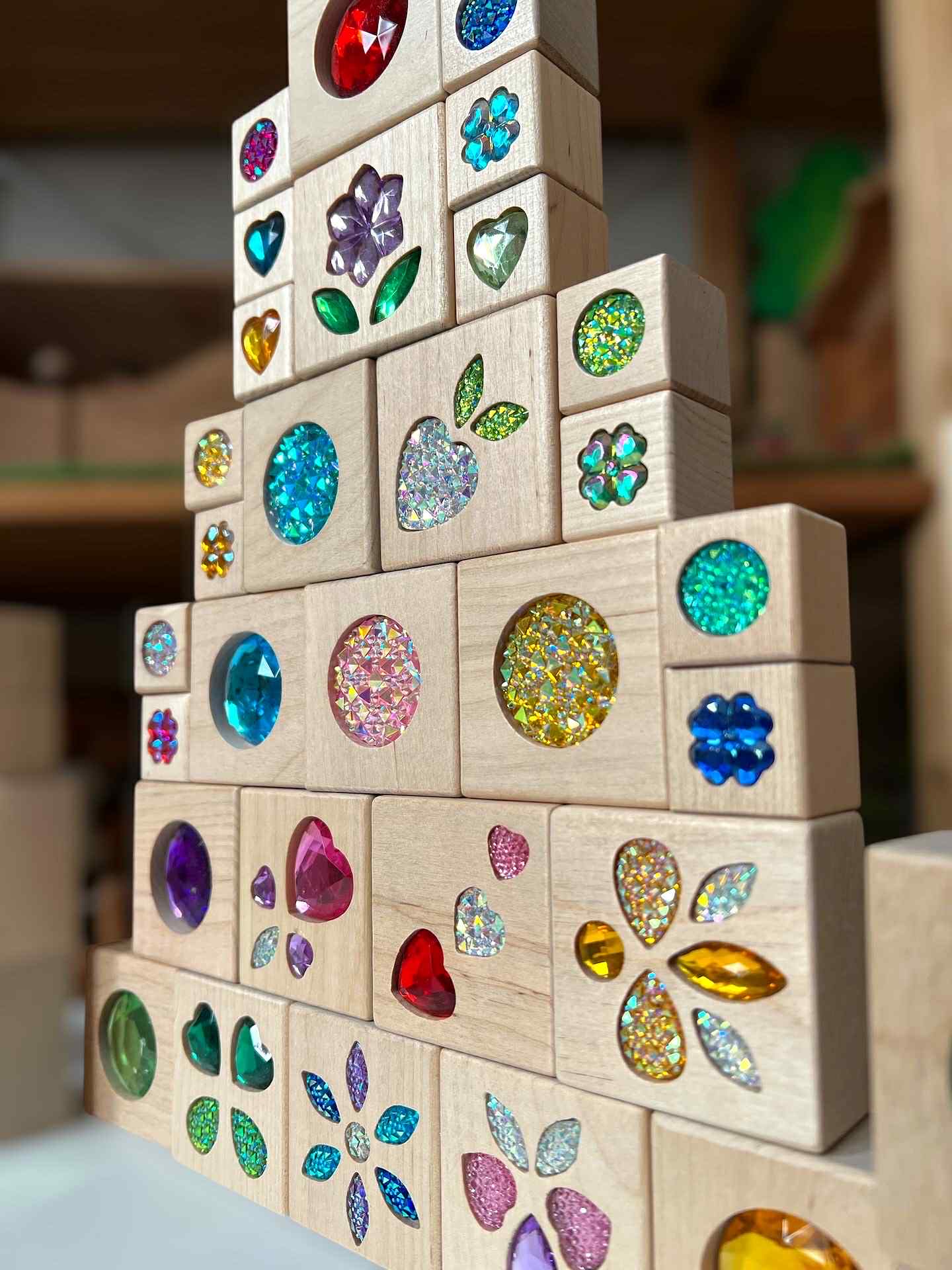 sparkle garden gem set – 30-piece small & 40-piece large sets