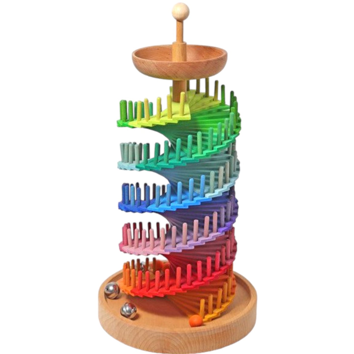 rainbow musical ball run assembly set