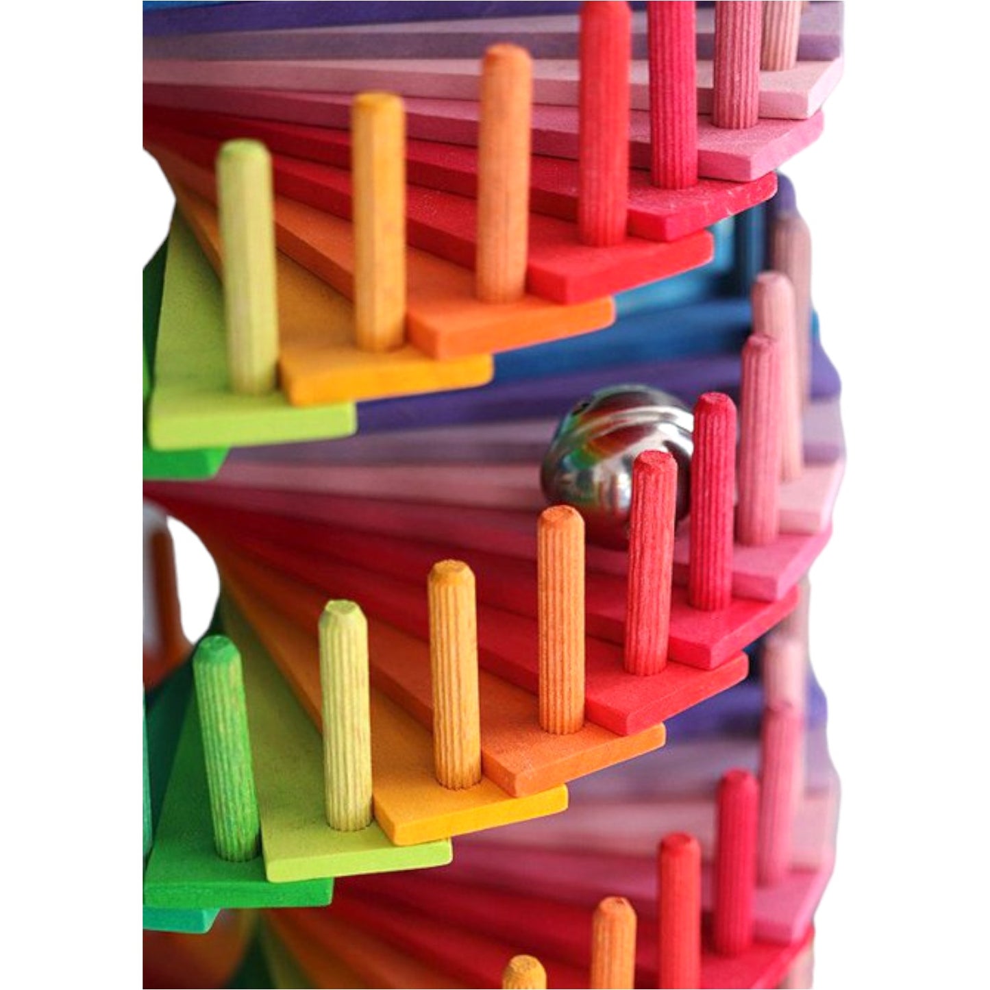 rainbow musical ball run assembly set