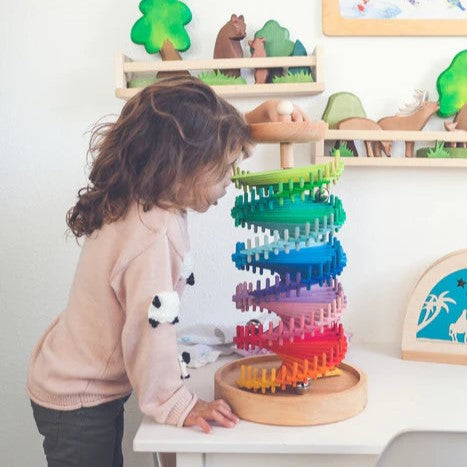 rainbow musical ball run assembly set