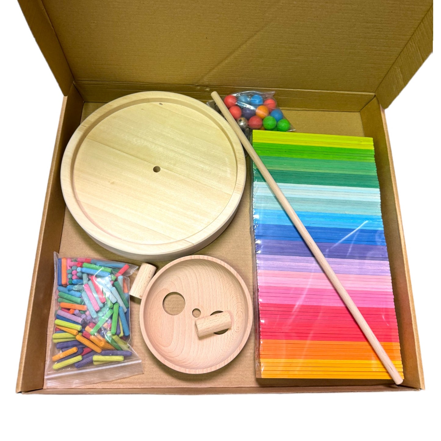 rainbow musical ball run assembly set