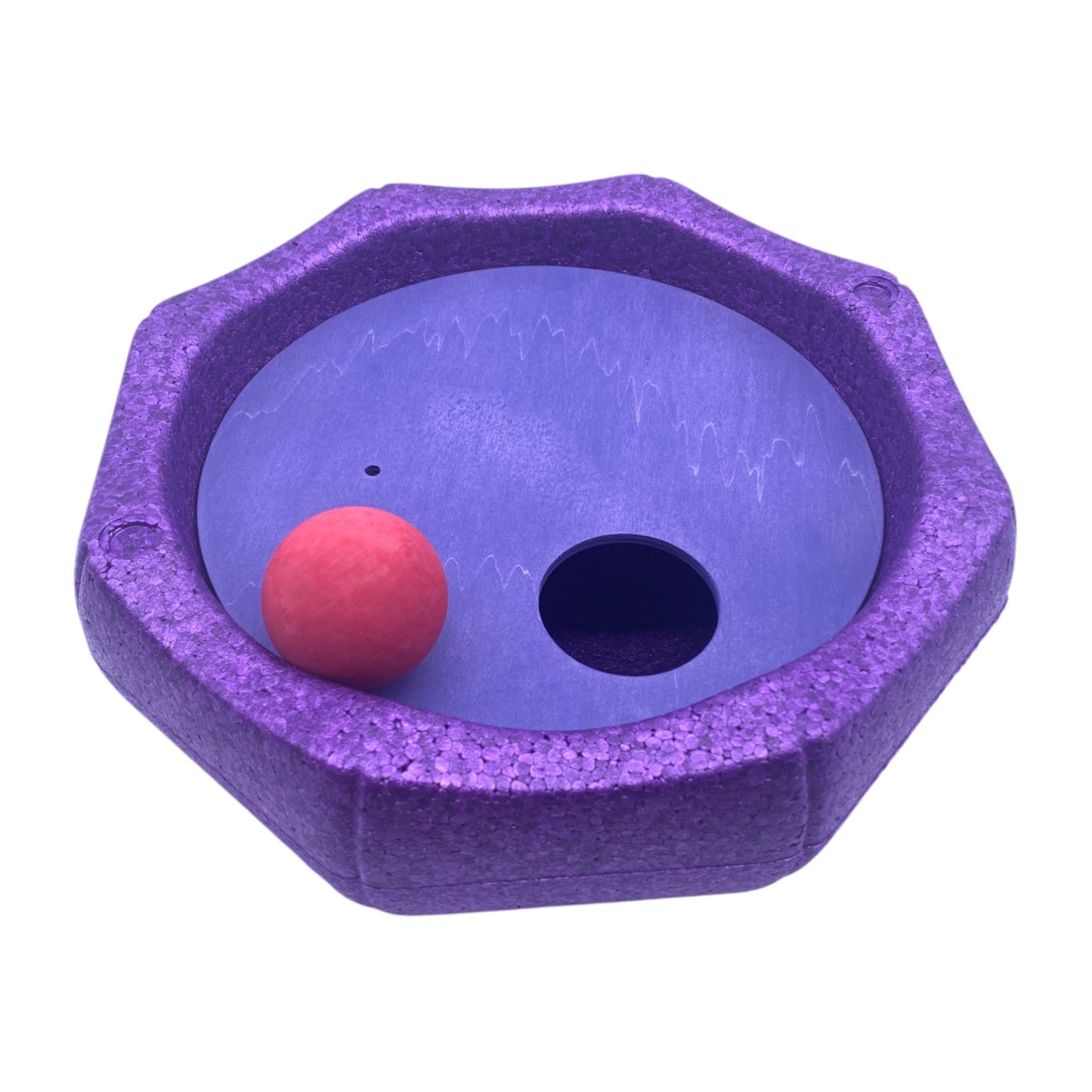 6-piece rolling discs set for stepping stones – includes 6 wooden balls in varying sizes