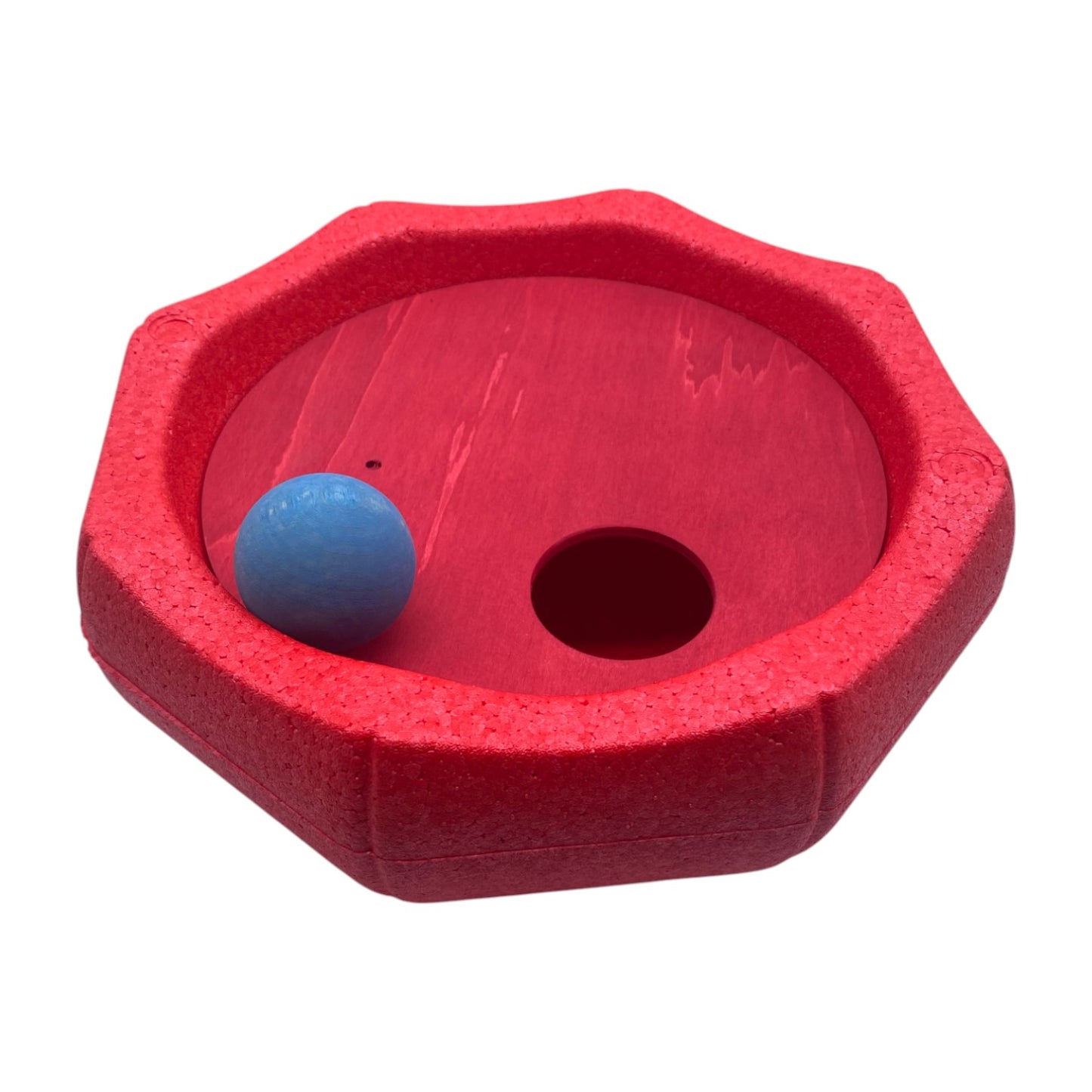6-piece rolling discs set for stepping stones – includes 6 wooden balls in varying sizes
