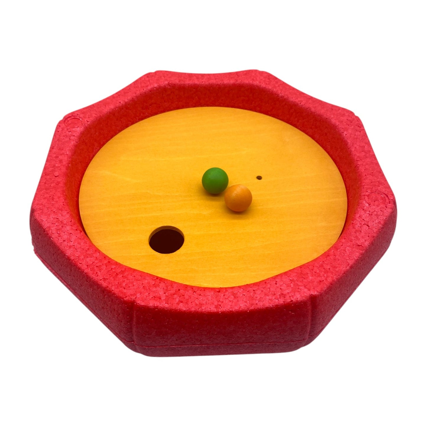 6-piece rolling discs set for stepping stones – includes 6 wooden balls in varying sizes