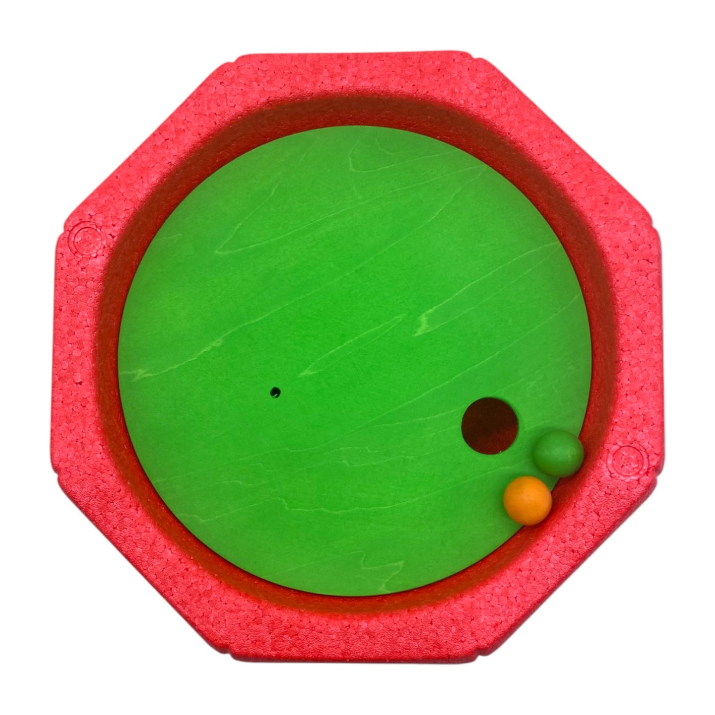 6-piece rolling discs set for stepping stones – includes 6 wooden balls in varying sizes