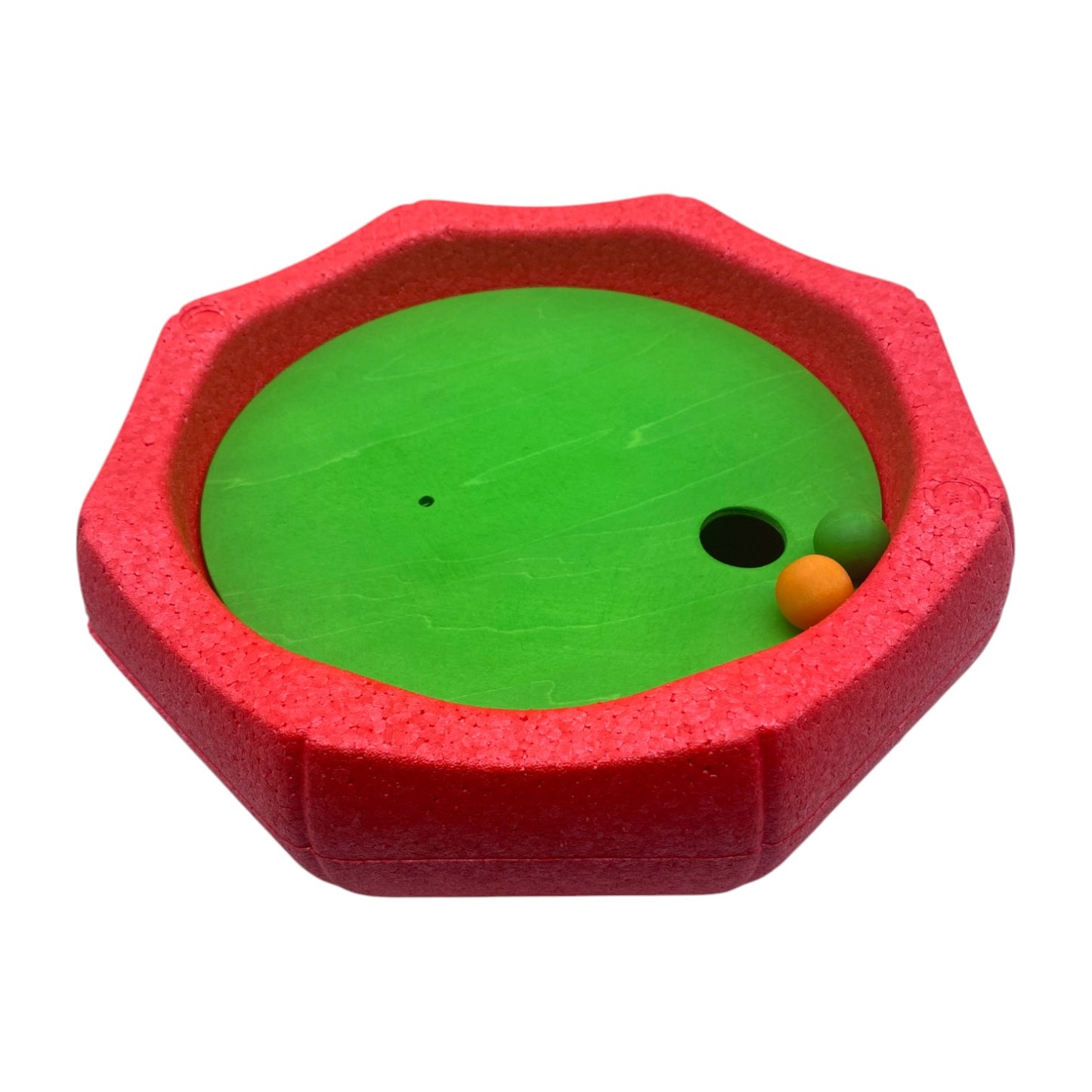 6-piece rolling discs set for stepping stones – includes 6 wooden balls in varying sizes