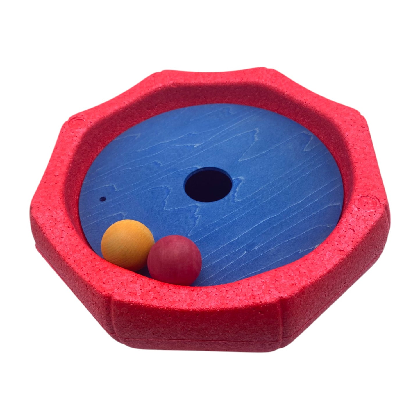 6-piece rolling discs set for stepping stones – includes 6 wooden balls in varying sizes