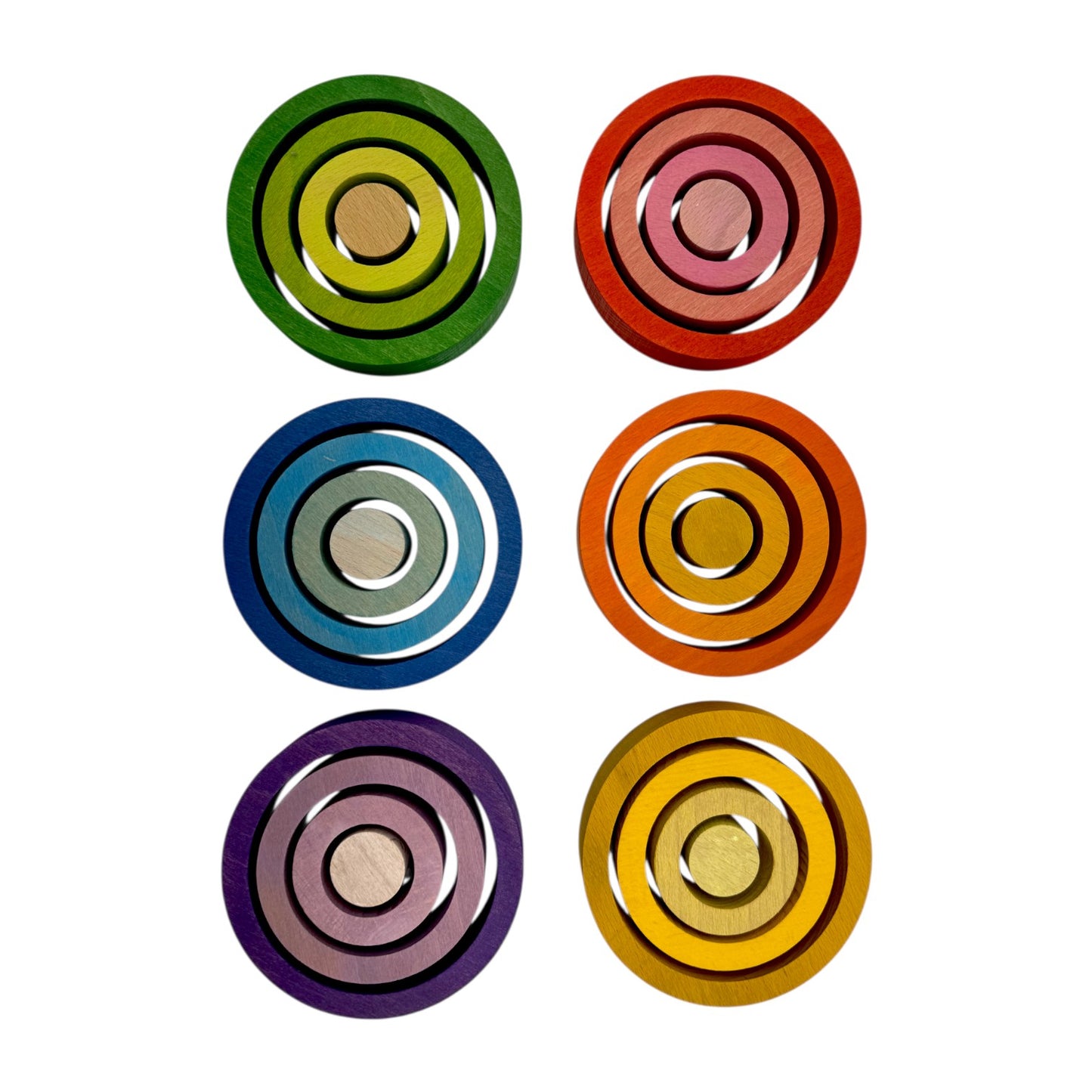 24-piece rainbow nesting rings
