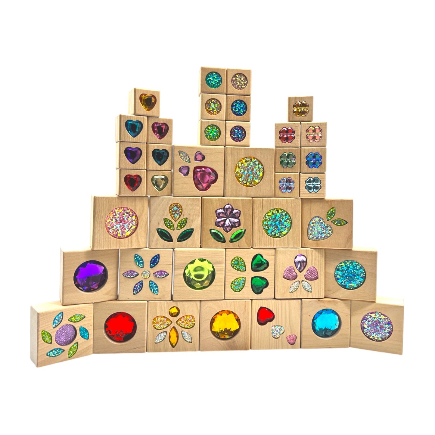 sparkle garden gem set – 30-piece small & 40-piece large sets
