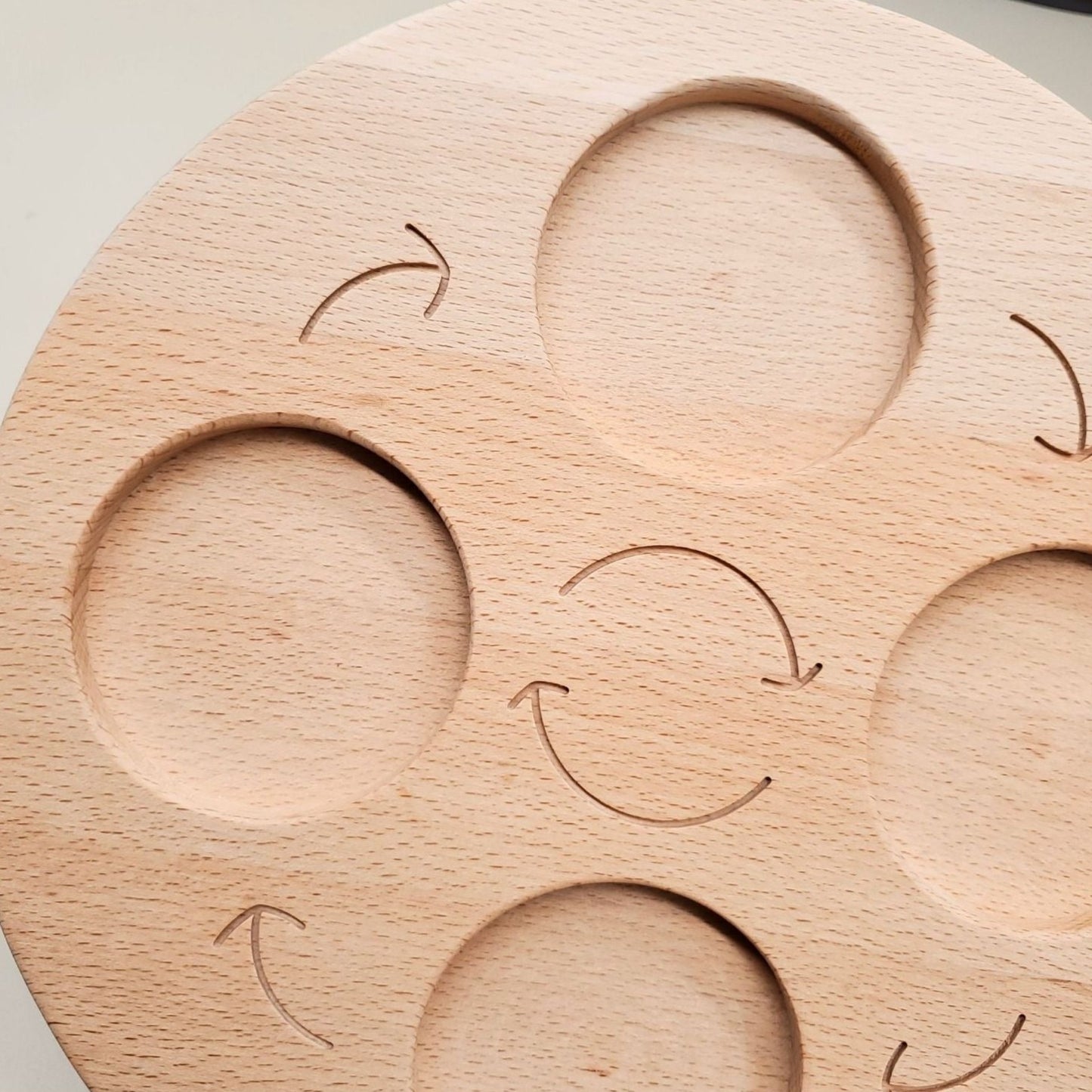 double sided wooden life cycle board
