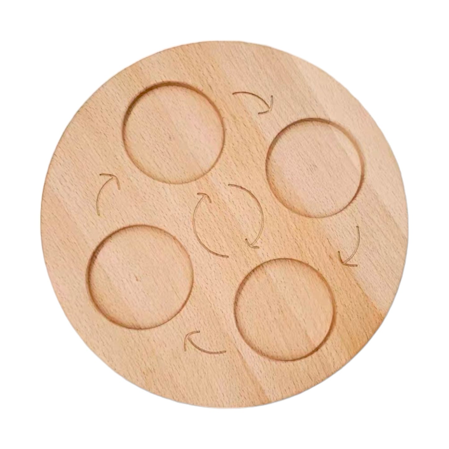 double sided wooden life cycle board