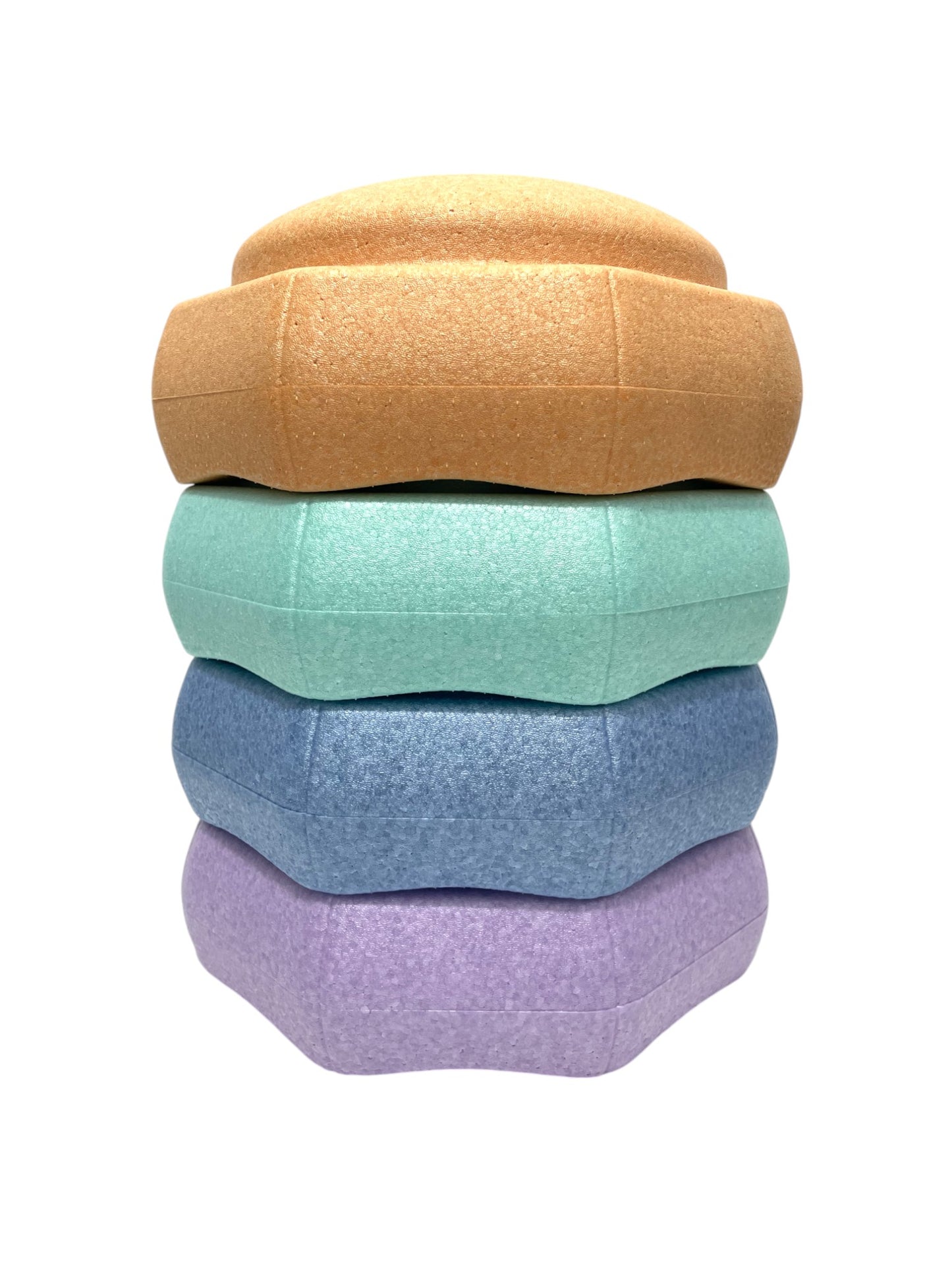 6 pieces pastel rainbow stepping stones set
