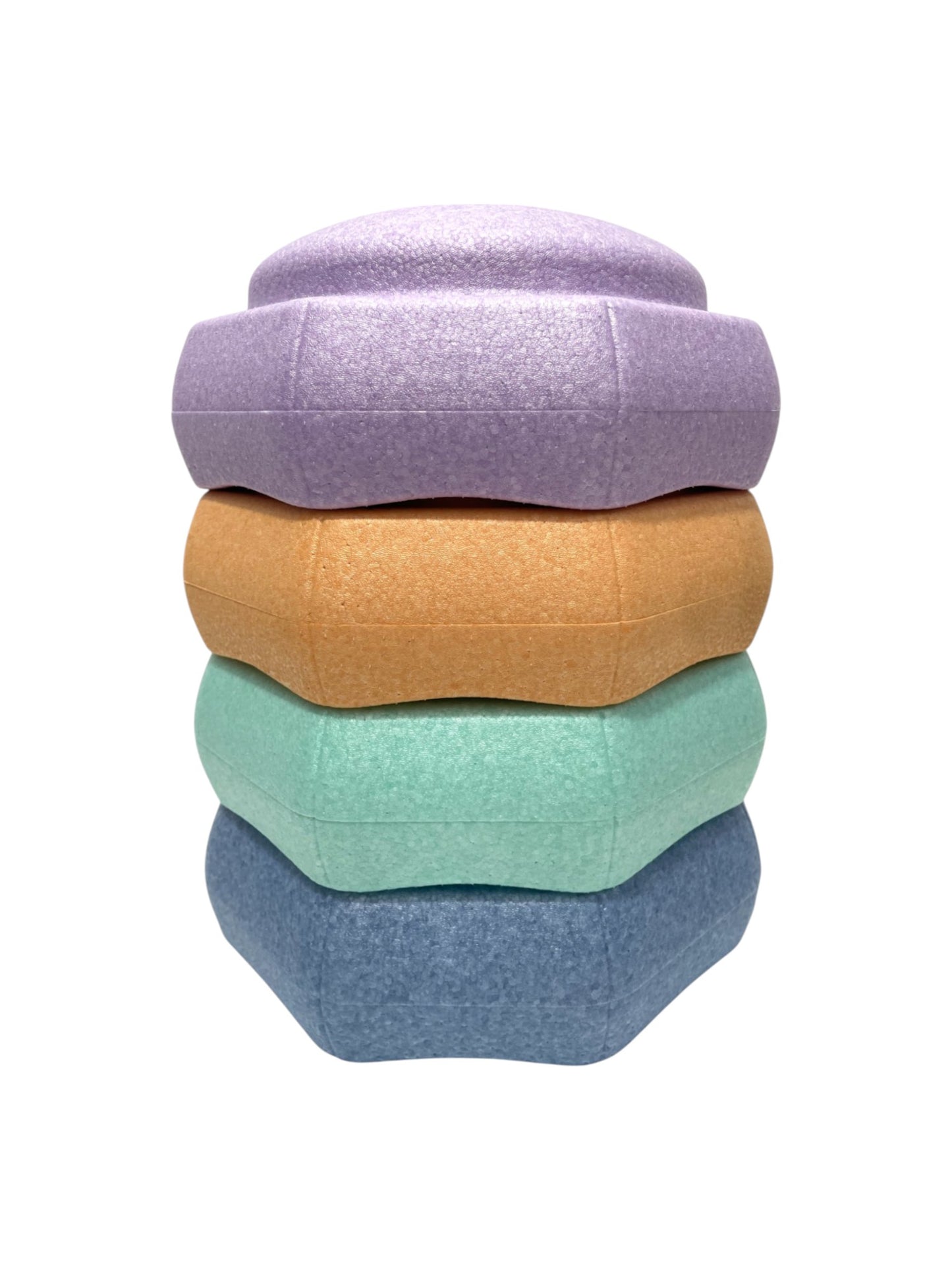 6 pieces pastel rainbow stepping stones set