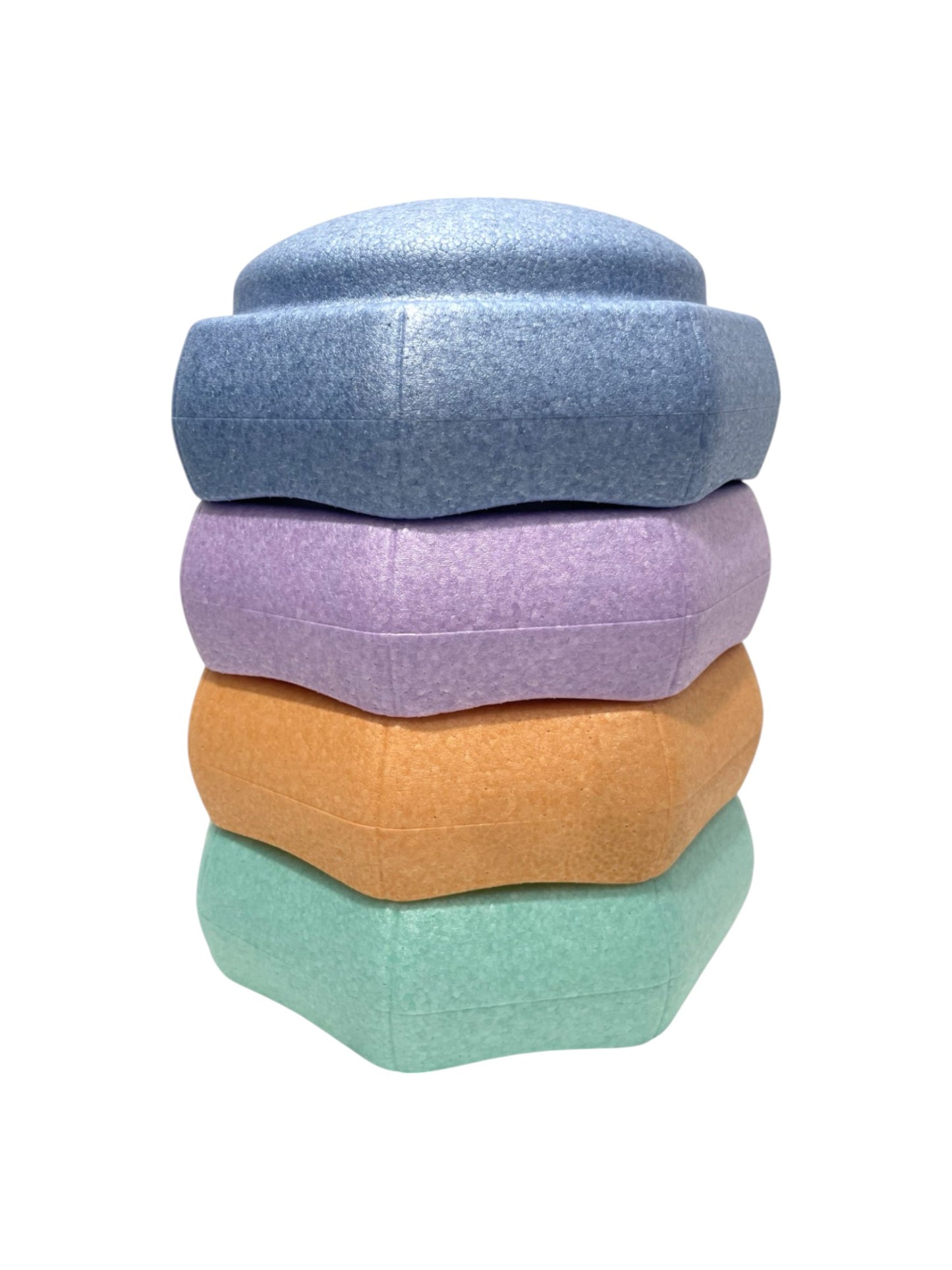6 pieces pastel rainbow stepping stones set