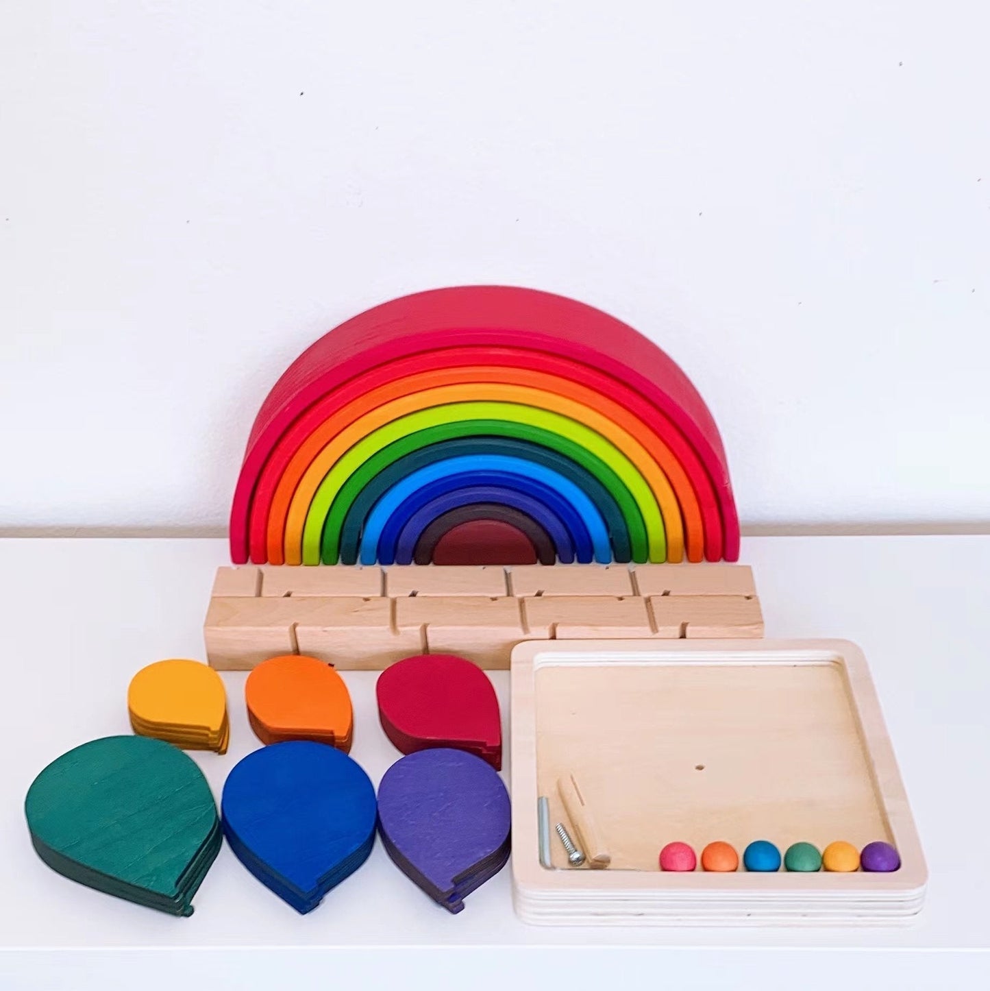 **bundle deal**new large marble tree in primary rainbow colors