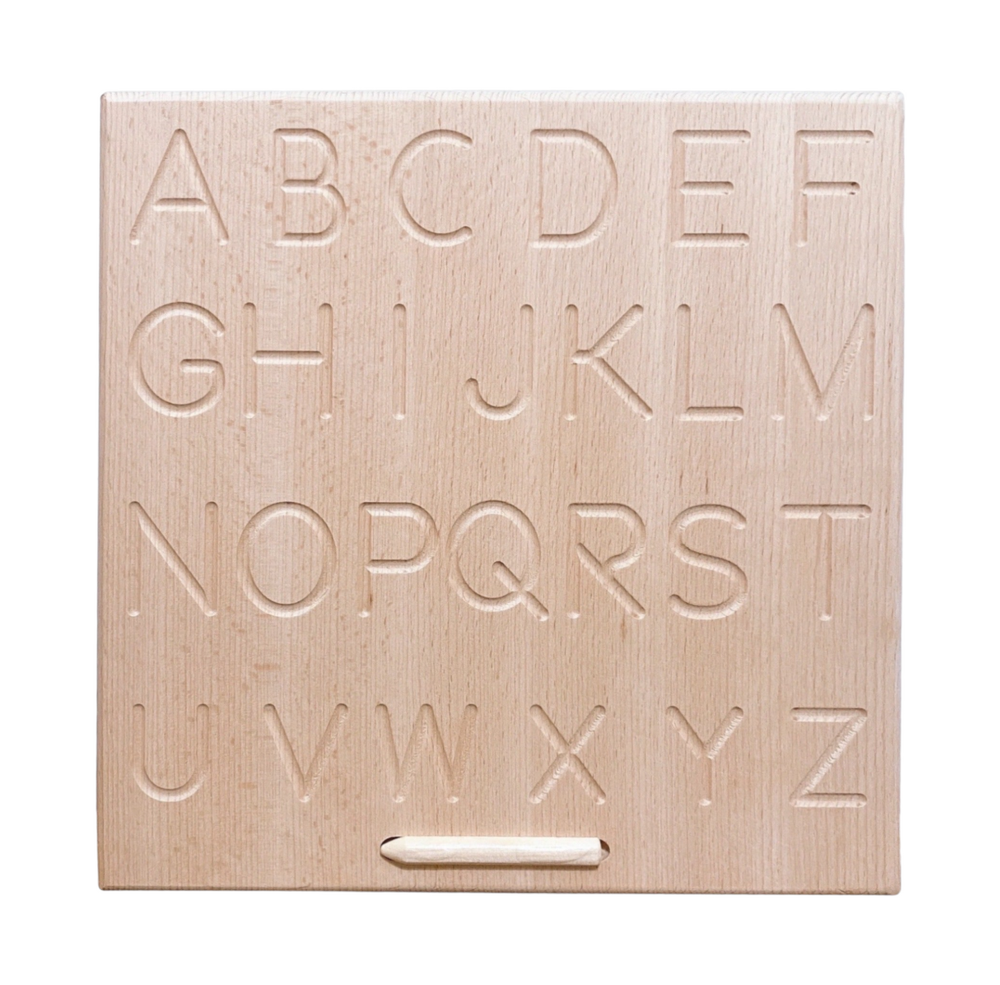 alphabet wooden tracing board reversible abc learning & education aid