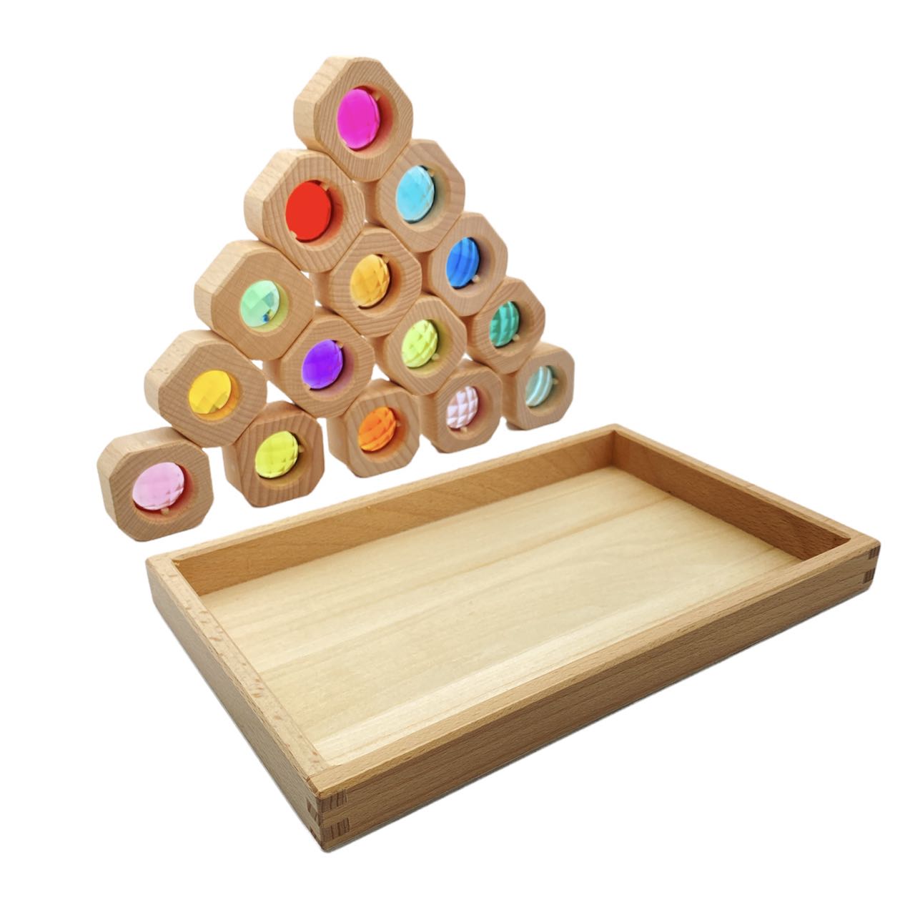 **pre-order (ships in 1-2 weeks)**15 pcs bitcoin pastel/macaron window blocks set with storage tray