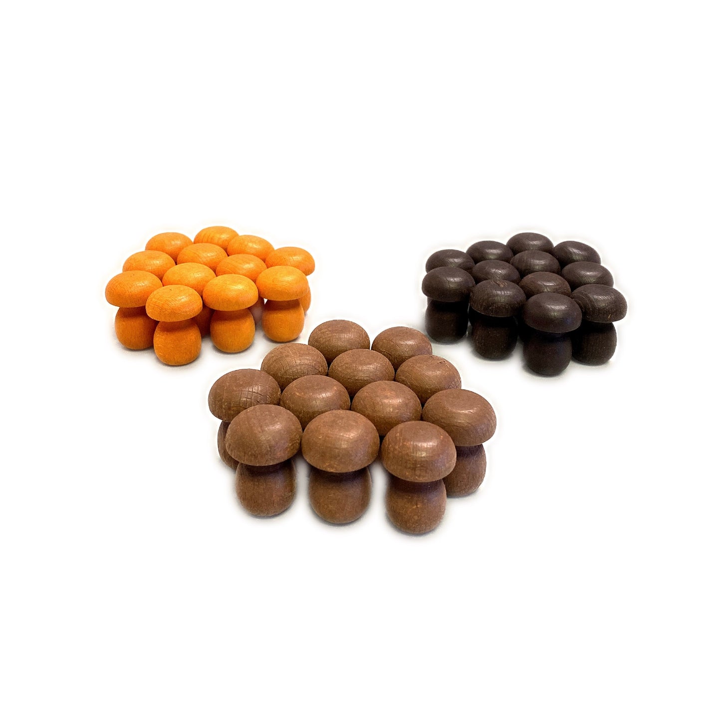 324 pcs mandala loose parts with wooden tray open-ended play set