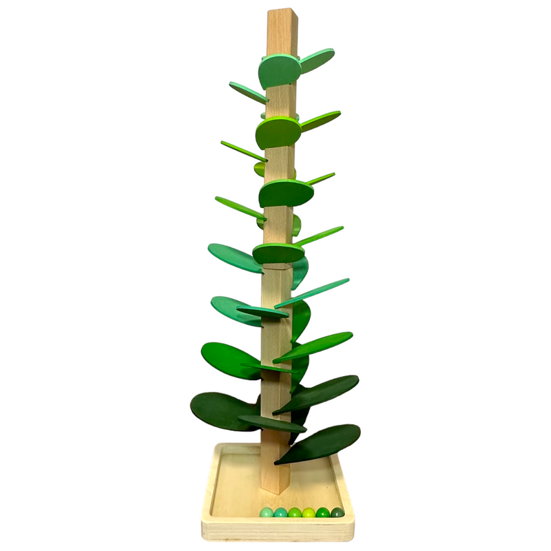 Wooden tree marble hot sale run