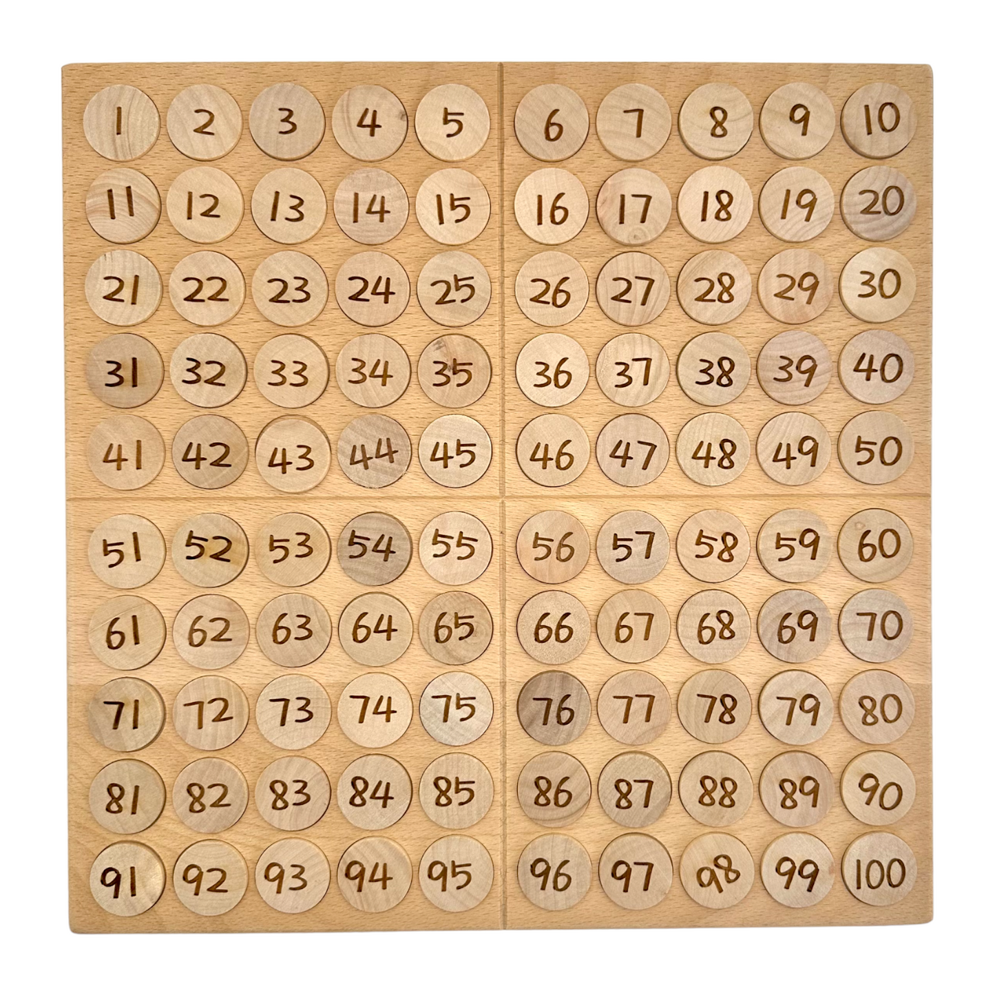 **pre-order (ships in 2-3 weeks)**hundred frame coin pockets set with counting and alphabet coins