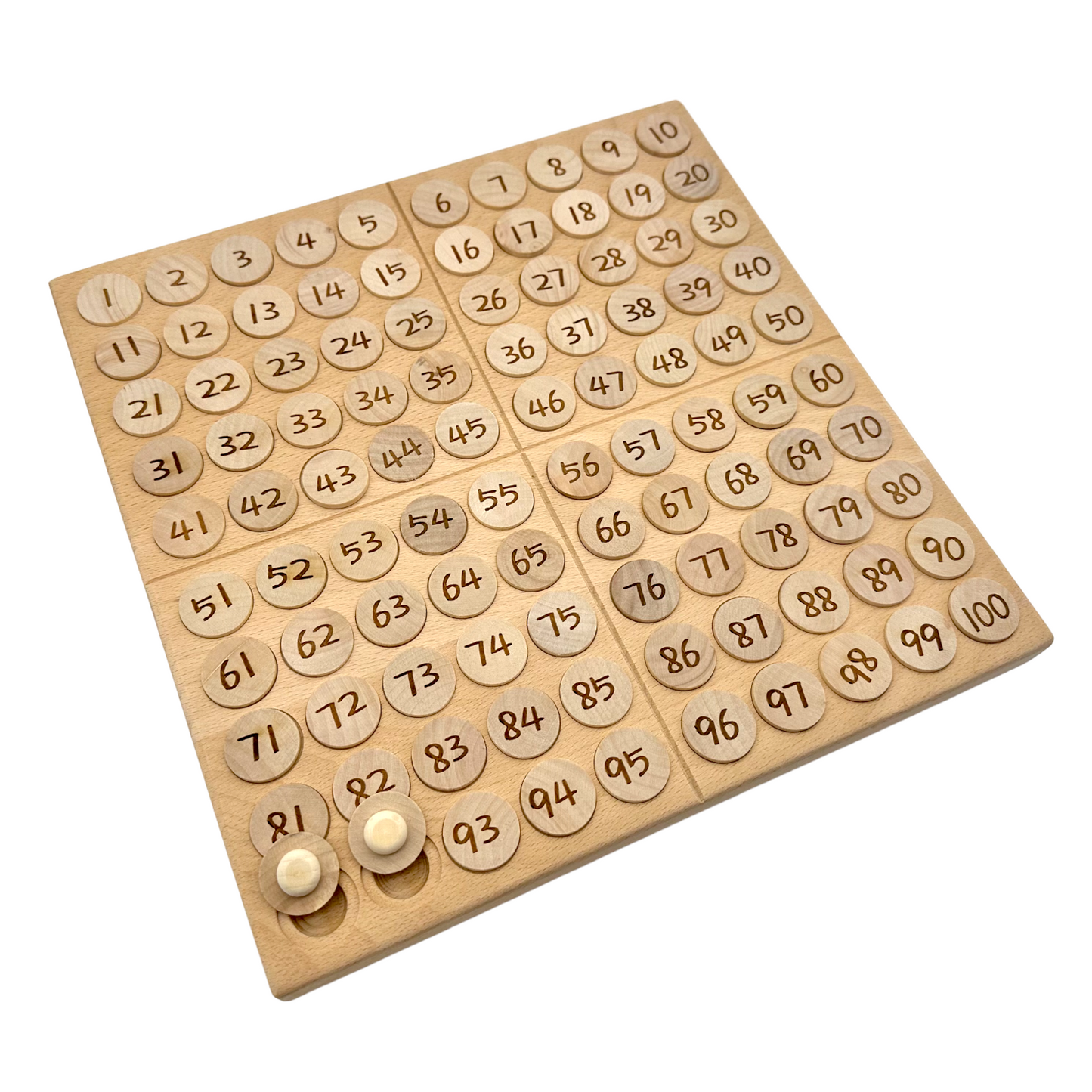 **pre-order (ships in 2-3 weeks)**hundred frame coin pockets set with counting and alphabet coins