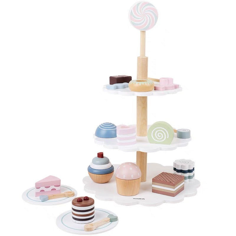 22 Pcs Cake Pop Shop Pretend Dessert Bakery Play Set