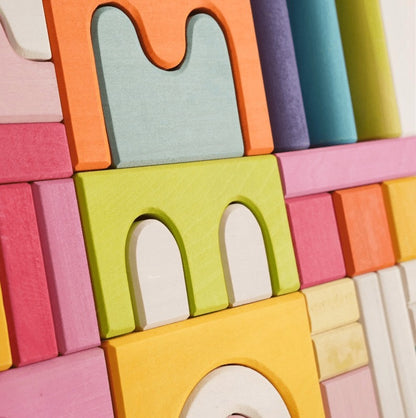 **Pre-order (Ships in 2-3 Weeks)**62 Pcs STAINED Large Castle Building Blocks Set