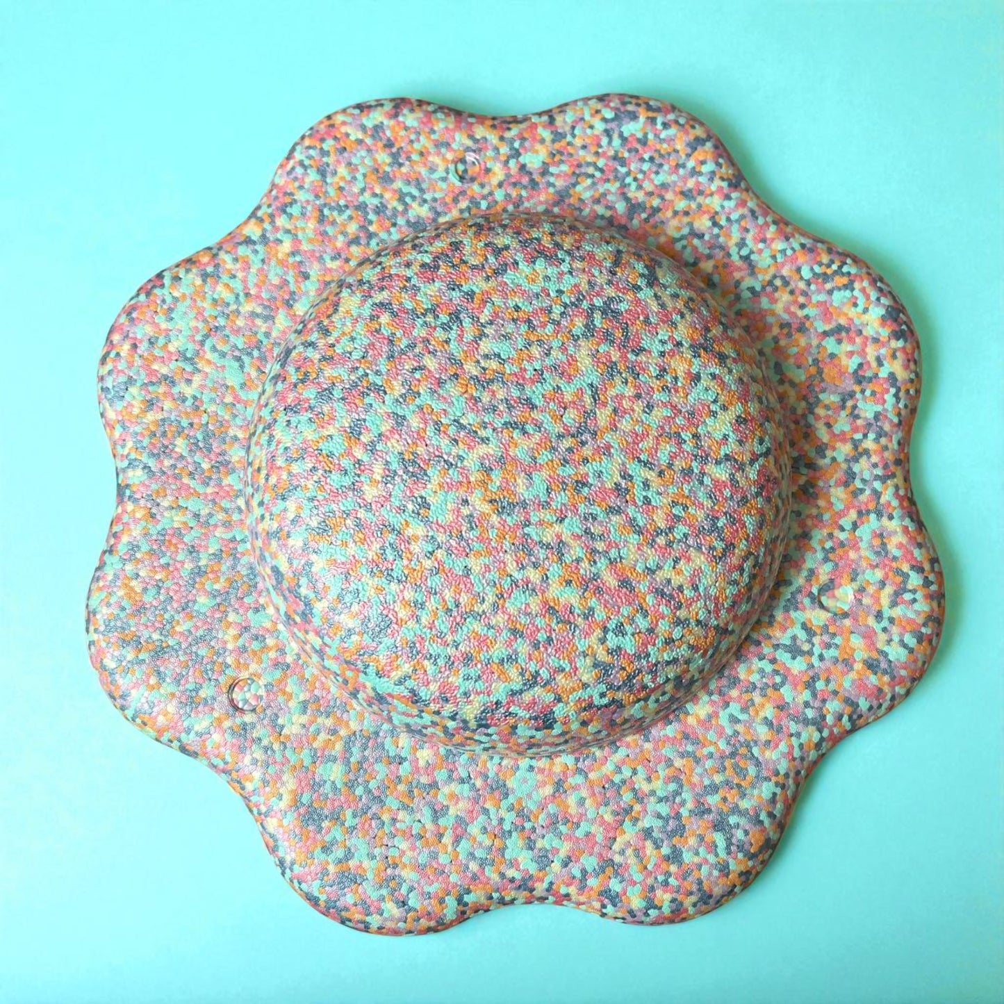 flower-shaped balance board for stepping stones – pastel confetti color