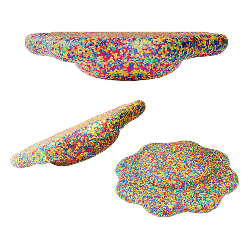 **Pre-order (Ships in 3-4 Weeks)**Flower-shaped Balance Board in Mixed Rainbow Colors