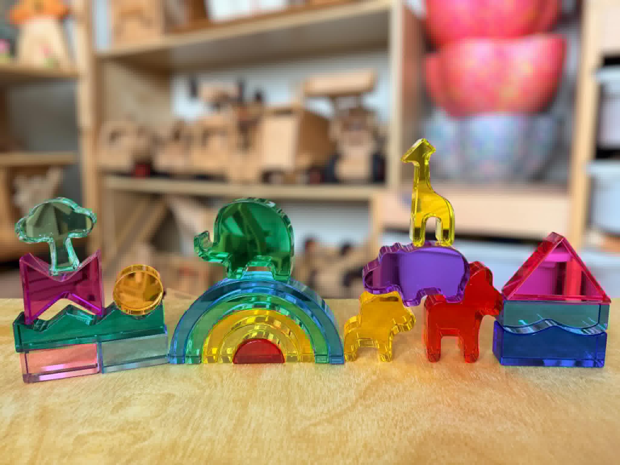 Green Elephant Original Design – Wild Rainbow Safari Blocks