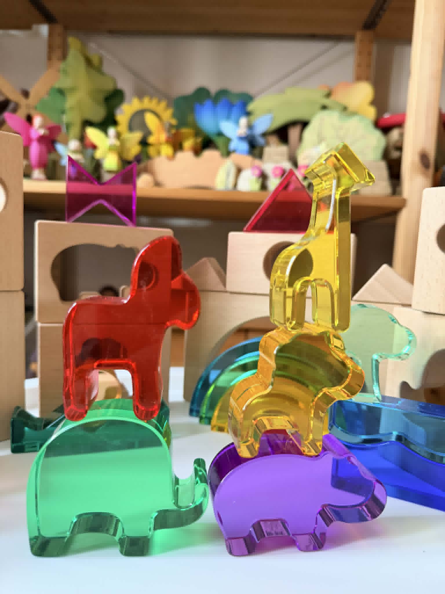 Green Elephant Original Design – Wild Rainbow Safari Blocks