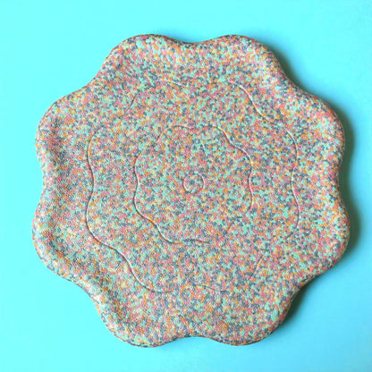Flower-Shaped Balance Board for Stepping Stones – Pastel Confetti Color