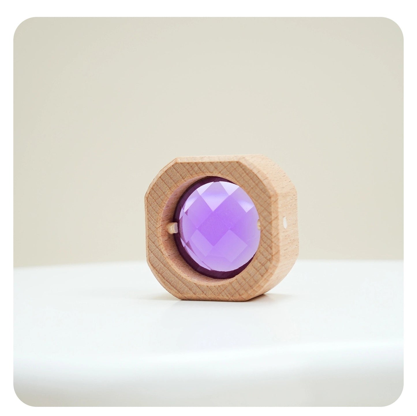 **pre-order (ships in 2-3 weeks)**15-piece octagon gem window blocks | beechwood & acrylic transparent building blocks