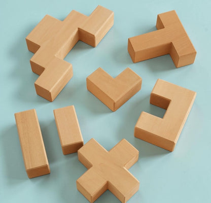 **Pre-order (Ships in 2-3 Weeks)**19 Pcs Wooden Stairway Building Blocks Set