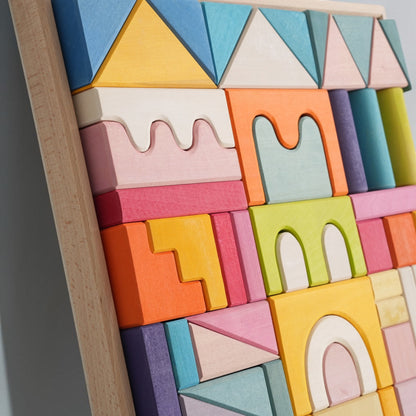 **Pre-order (Ships in 2-3 Weeks)**62 Pcs STAINED Large Castle Building Blocks Set