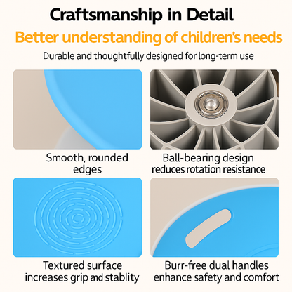 Upgraded Sensory Spinning Balance Chair – One-Piece, No Assembly Needed