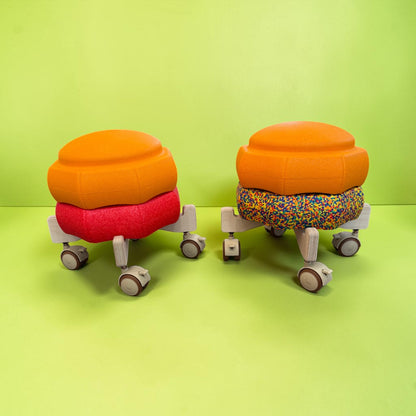 Wooden Roller Car Connector Set for Stepping Stones
