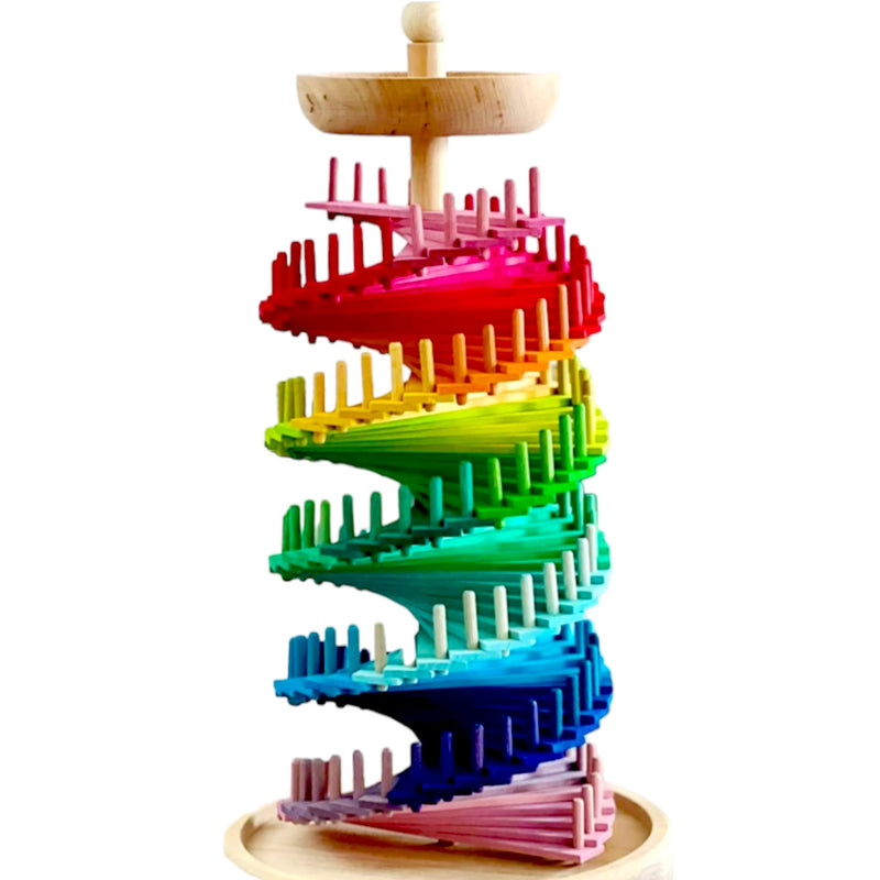 **Pre-order (Ships in 1-2 Weeks)**Rainbow Musical Ball Run Assembly Set
