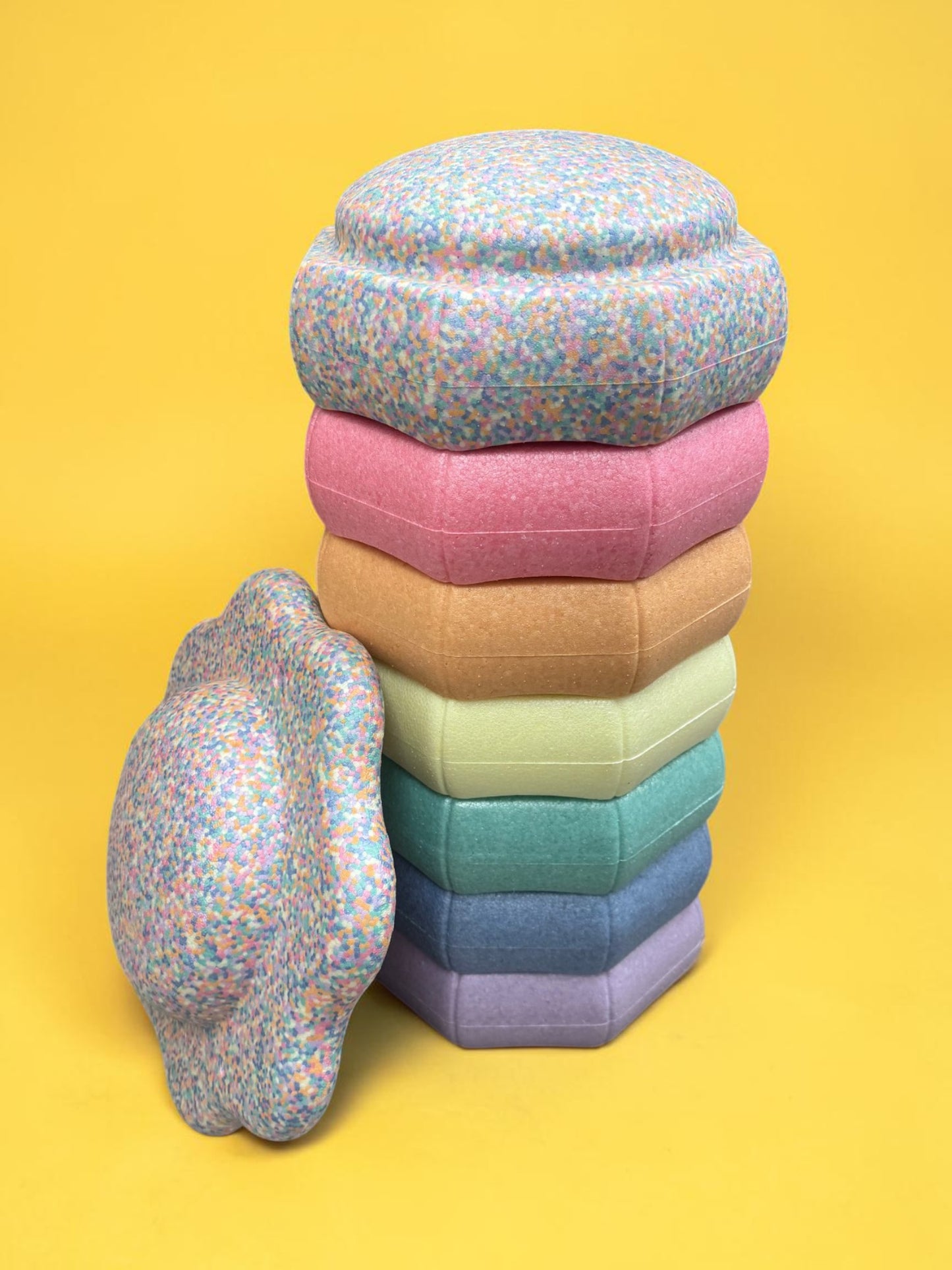 pastel confetti stepping stone (single piece)