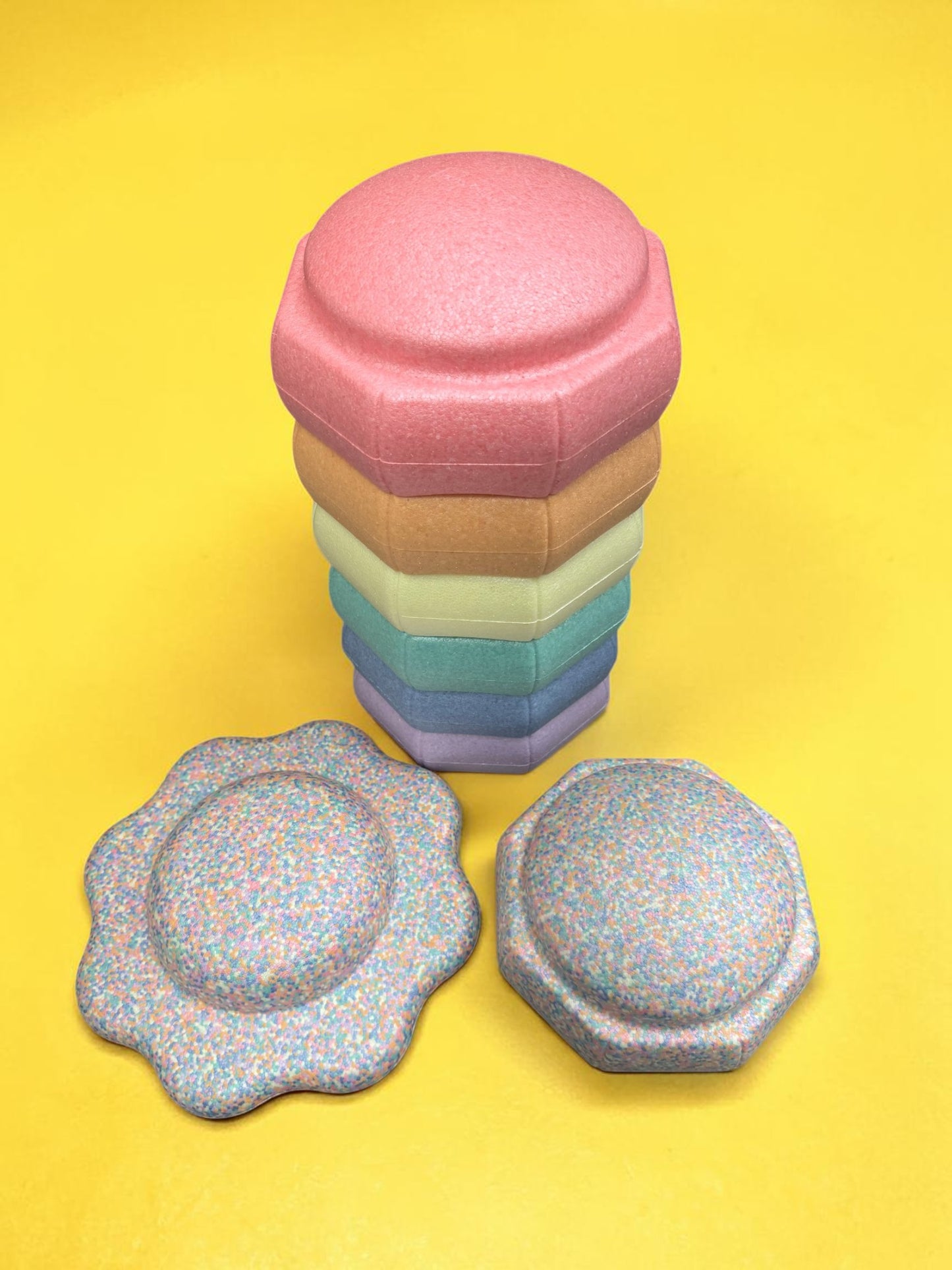 pastel confetti stepping stone (single piece)