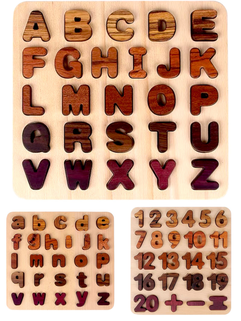 B. toys Wooden Number Puzzle - Counting Rainbows 21pc